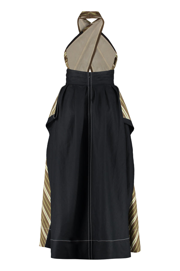 Striped cotton lmaxi dress-1